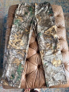 Field & Stream Hunting Pants Youth XL Realtree Camo NoScent C3 HydroRepel
